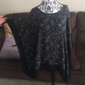 Black and white blouse